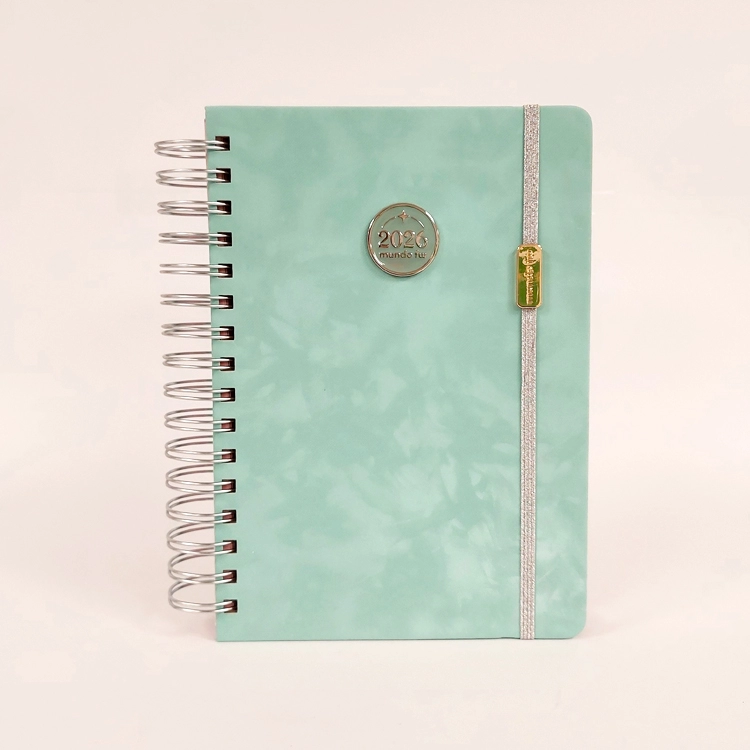 Agenda FW 2026 Minimalista Sky Diaria Espiralada 15x21 Art.201956